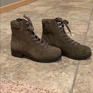 Crown Vintage Taupe Combat Boots